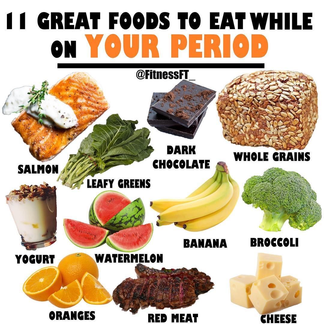 11 GREAT FOODS TO EAT WHILE ON YOUR PERIOD