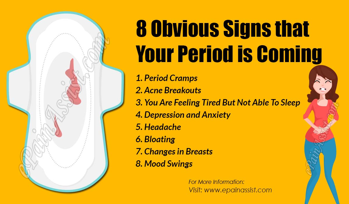 8 Obvious Signs that Your Period is Coming