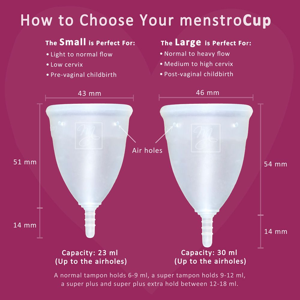 how much do menstrual cups hold