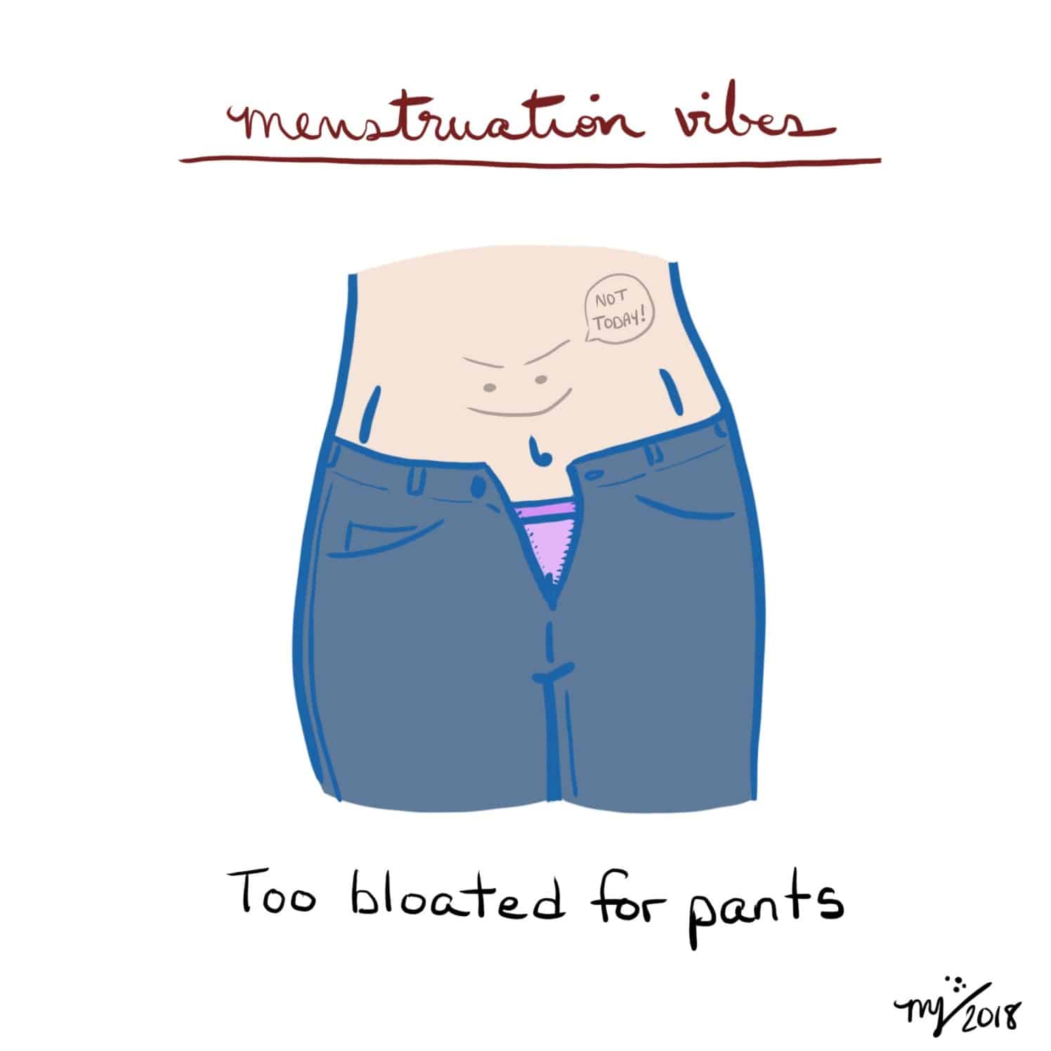 Menstruation Vibes  Illustration Series  Uproot and Run