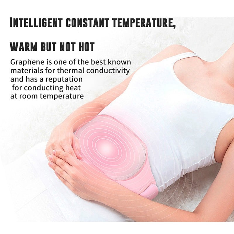 Warming Belt Heating Pad Therapy Menstrual Cramp Reliever Period Pain ...