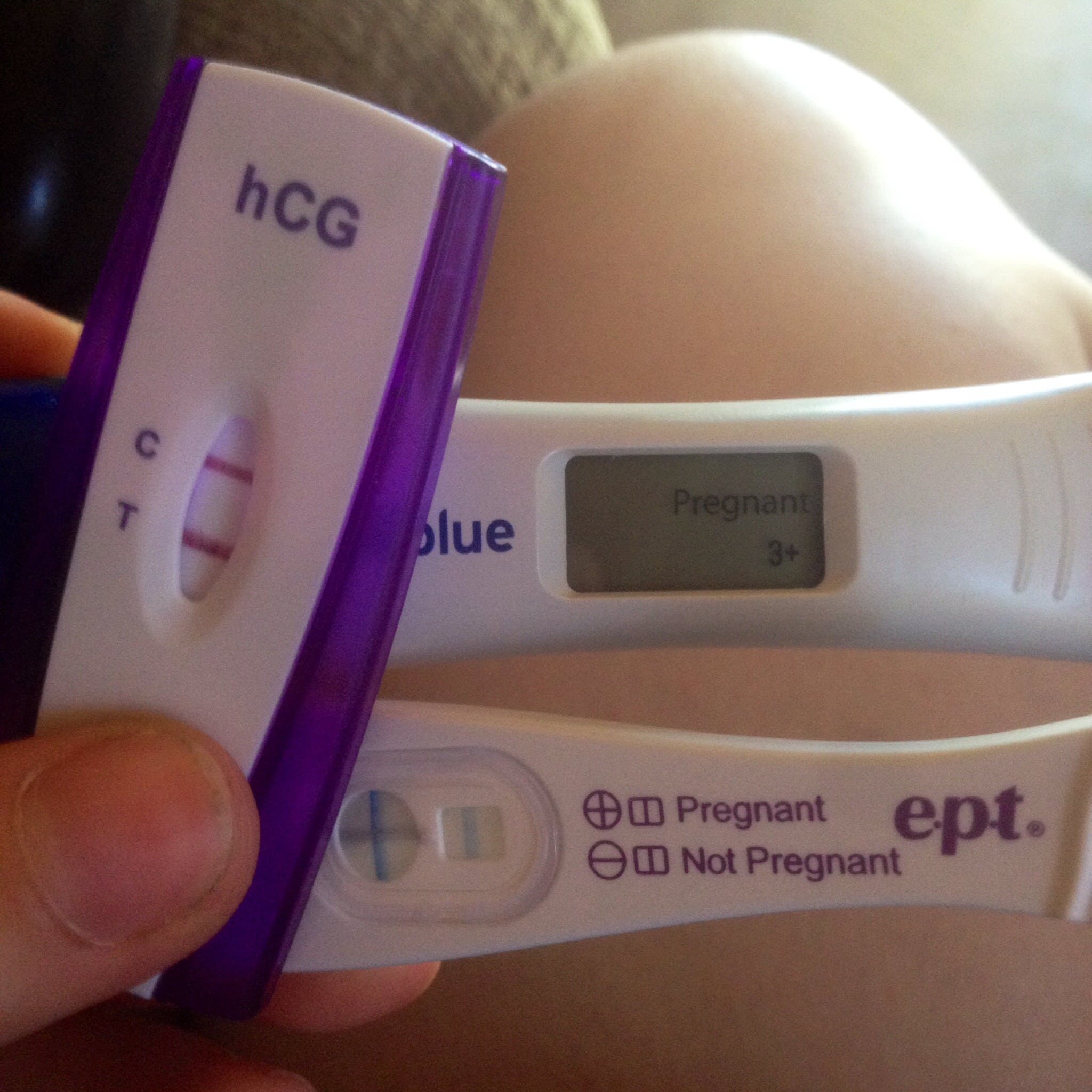 What does a positive pregnancy test really look like??