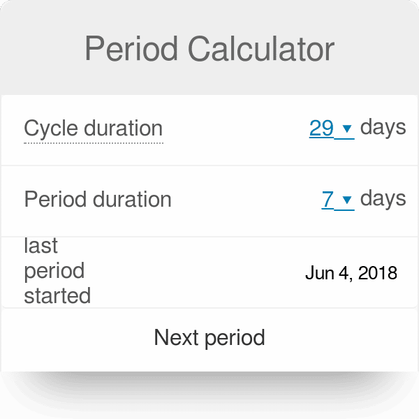 When Will I Get My First Period Calculator